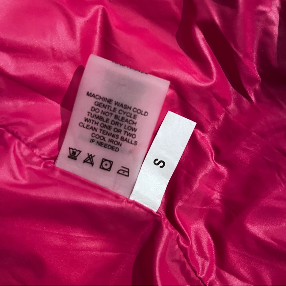My Anorak Packable Goose Down Water Repellent Pink Vest Sz Small - Picture 5 of 8